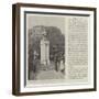 Monument to the Late Robert Louis Stevenson in San Francisco-null-Framed Giclee Print