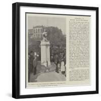 Monument to the Late Robert Louis Stevenson in San Francisco-null-Framed Giclee Print