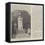 Monument to the Late Robert Louis Stevenson in San Francisco-null-Framed Stretched Canvas