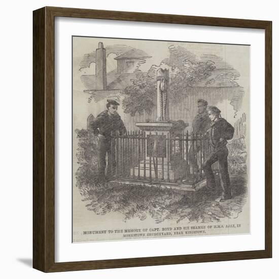 Monument to the Memory of Captain Boyd and Six Seamen of HMS Ajax-null-Framed Giclee Print