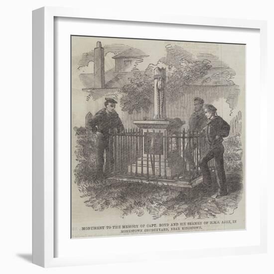 Monument to the Memory of Captain Boyd and Six Seamen of HMS Ajax-null-Framed Giclee Print