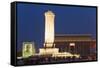 Monument to the Peoples Heroes, Tiananmen Square, Beijing, China, Asia-Christian Kober-Framed Stretched Canvas