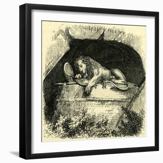 Monument to the Swiss Guard Switzerland-null-Framed Giclee Print