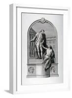 Monument to Thomas Guy at Guy's Hospital, Southwark, London, C1784-Francesco Bartolozzi-Framed Giclee Print