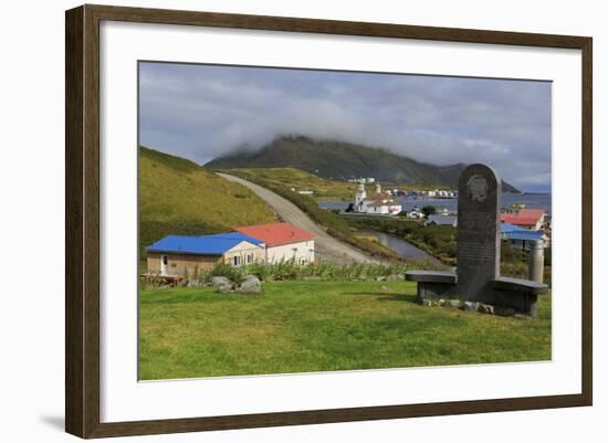 Monument to Unangan People, Unalaska Island, Aleutian Islands, Alaska, USA, North America-Richard Cummins-Framed Photographic Print