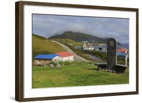 Monument to Unangan People, Unalaska Island, Aleutian Islands, Alaska, USA, North America-Richard Cummins-Framed Photographic Print