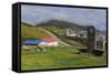 Monument to Unangan People, Unalaska Island, Aleutian Islands, Alaska, USA, North America-Richard Cummins-Framed Stretched Canvas