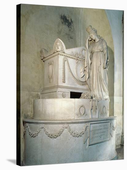 Monument to Vittorio Alfieri-Antonio Canova-Stretched Canvas