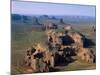 Monument Valley, Aerial, Arizona, USA-Steve Vidler-Mounted Photographic Print