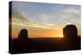 Monument Valley at Dawn, Utah, United States of America, North America-Olivier Goujon-Stretched Canvas