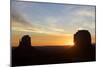 Monument Valley at Dawn, Utah, United States of America, North America-Olivier Goujon-Mounted Photographic Print