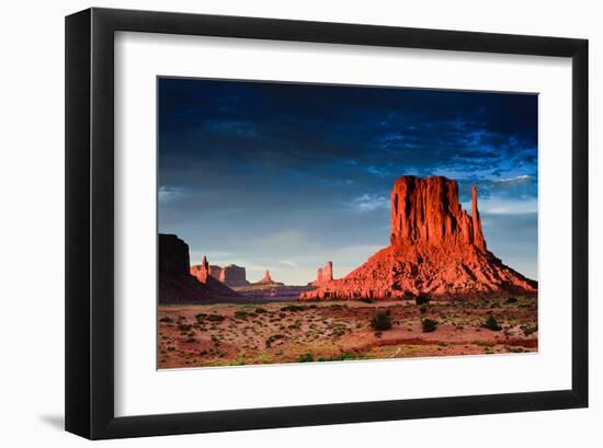 Monument Valley At Dusk Utah-null-Framed Art Print