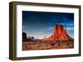 Monument Valley At Dusk Utah-null-Framed Art Print