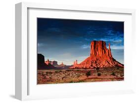 Monument Valley At Dusk Utah-null-Framed Art Print