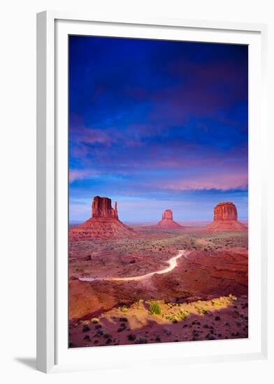 Monument Valley At Dusk Utah-null-Framed Art Print