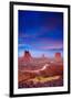 Monument Valley At Dusk Utah-null-Framed Premium Giclee Print