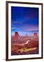 Monument Valley At Dusk Utah-null-Framed Premium Giclee Print