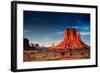 Monument Valley At Dusk Utah-null-Framed Art Print