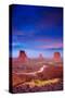 Monument Valley At Dusk Utah-null-Stretched Canvas
