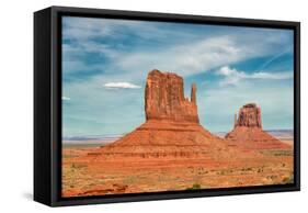 Monument Valley at Sunset, Utah, USA-lucky-photographer-Framed Stretched Canvas