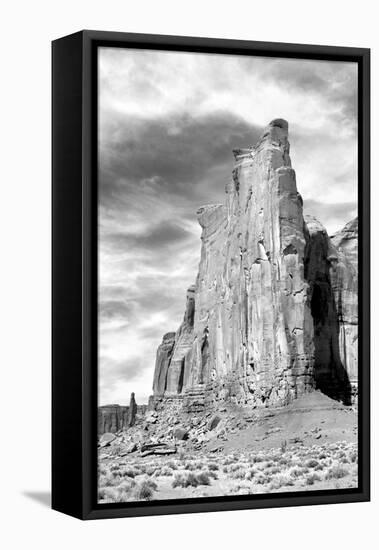 Monument Valley I BW-Douglas Taylor-Framed Stretched Canvas