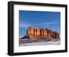 Monument Valley in the Snow, Monument Valley Navajo Tribal Park, Arizona, USA-Walter Bibikow-Framed Photographic Print