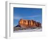 Monument Valley in the Snow, Monument Valley Navajo Tribal Park, Arizona, USA-Walter Bibikow-Framed Photographic Print