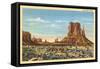 Monument Valley Mitten Butte-null-Framed Stretched Canvas