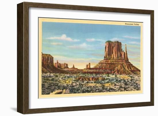 Monument Valley Mitten Butte-null-Framed Art Print