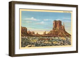 Monument Valley Mitten Butte-null-Framed Art Print