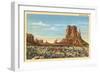 Monument Valley Mitten Butte-null-Framed Art Print