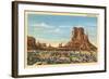 Monument Valley Mitten Butte-null-Framed Art Print