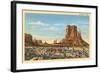 Monument Valley Mitten Butte-null-Framed Art Print