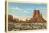 Monument Valley Mitten Butte-null-Stretched Canvas