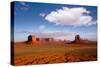 Monument Valley Mittens from Artist Point of National Park Utah-holbox-Stretched Canvas