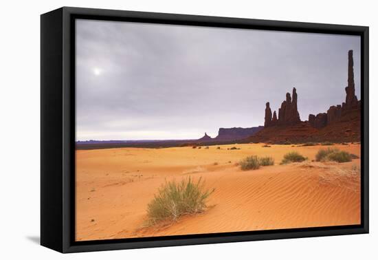 Monument Valley Panorama 1-Moises Levy-Framed Stretched Canvas