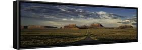 Monument Valley Panorama-Steve Gadomski-Framed Stretched Canvas