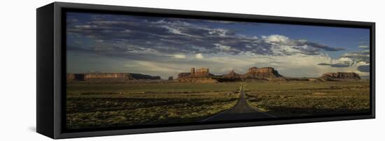 Monument Valley Panorama-Steve Gadomski-Framed Stretched Canvas