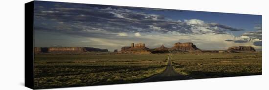 Monument Valley Panorama-Steve Gadomski-Stretched Canvas