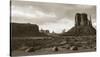 Monument Valley Sepia-Barry Hart-Stretched Canvas