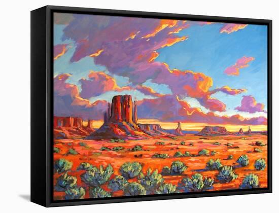 Monument Valley Sunset-Patty Baker-Framed Stretched Canvas