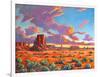 Monument Valley Sunset-Patty Baker-Framed Art Print