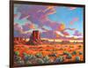 Monument Valley Sunset-Patty Baker-Framed Art Print