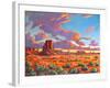 Monument Valley Sunset-Patty Baker-Framed Art Print