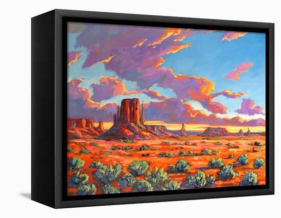 Monument Valley Sunset-Patty Baker-Framed Stretched Canvas