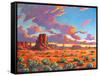 Monument Valley Sunset-Patty Baker-Framed Stretched Canvas