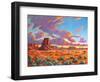 Monument Valley Sunset-Patty Baker-Framed Art Print