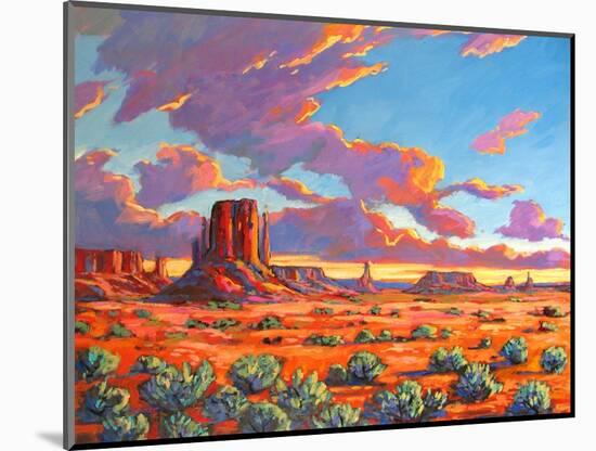Monument Valley Sunset-Patty Baker-Mounted Art Print