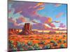 Monument Valley Sunset-Patty Baker-Mounted Art Print