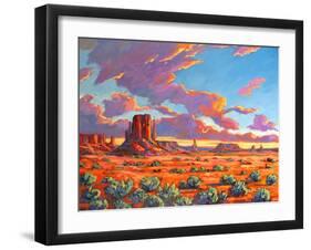 Monument Valley Sunset-Patty Baker-Framed Art Print